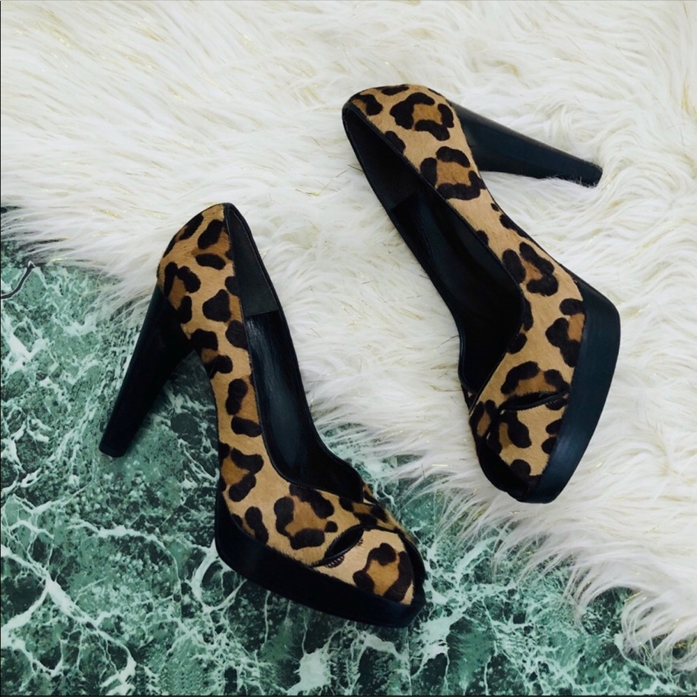 Stuart Weitzman | Leopard “Expump” Platform Pumps